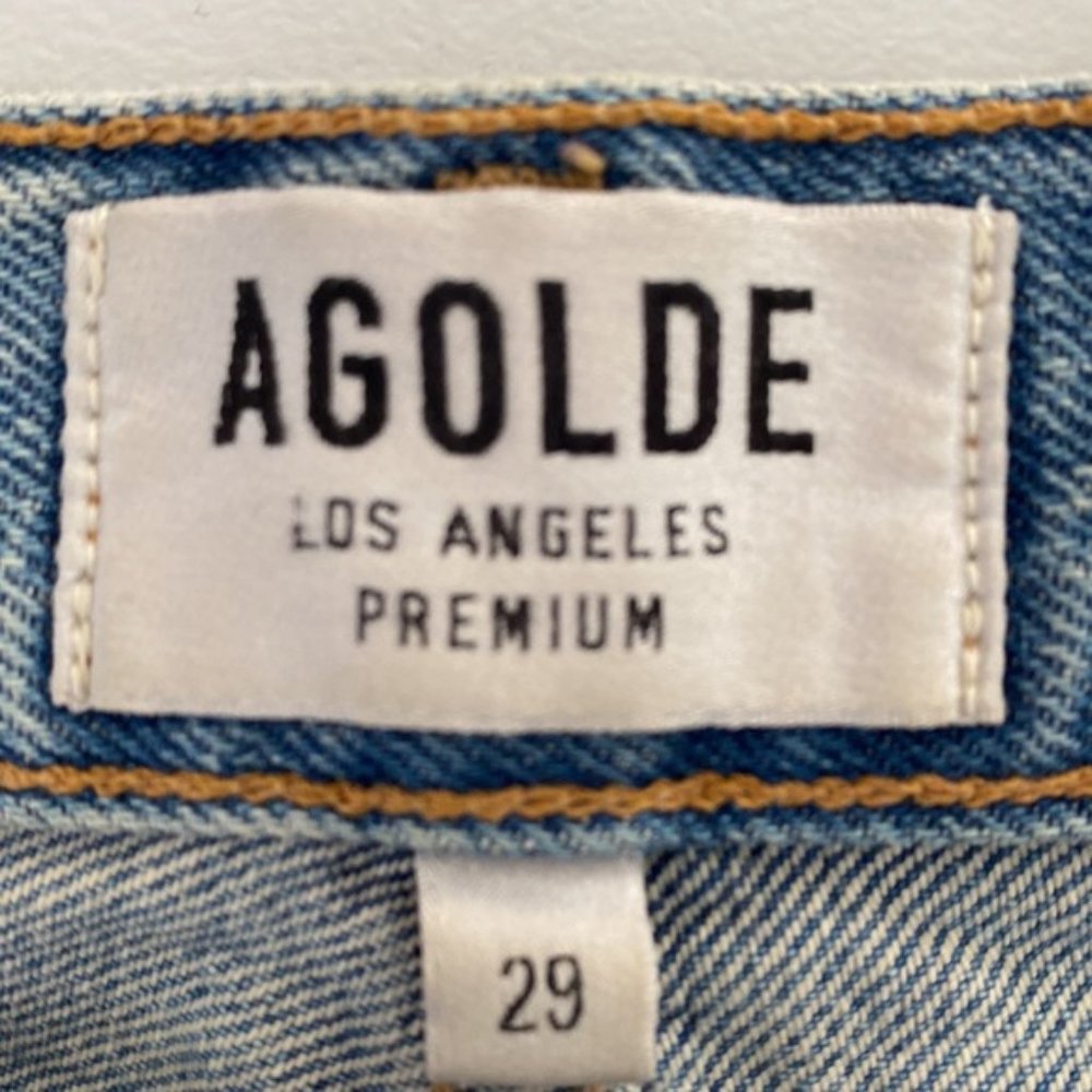 ❗️SOLD❗️Agolde Distressed Jamie High Rise Classic in Dakota Jeans Size 29 - Picture 6 of 8